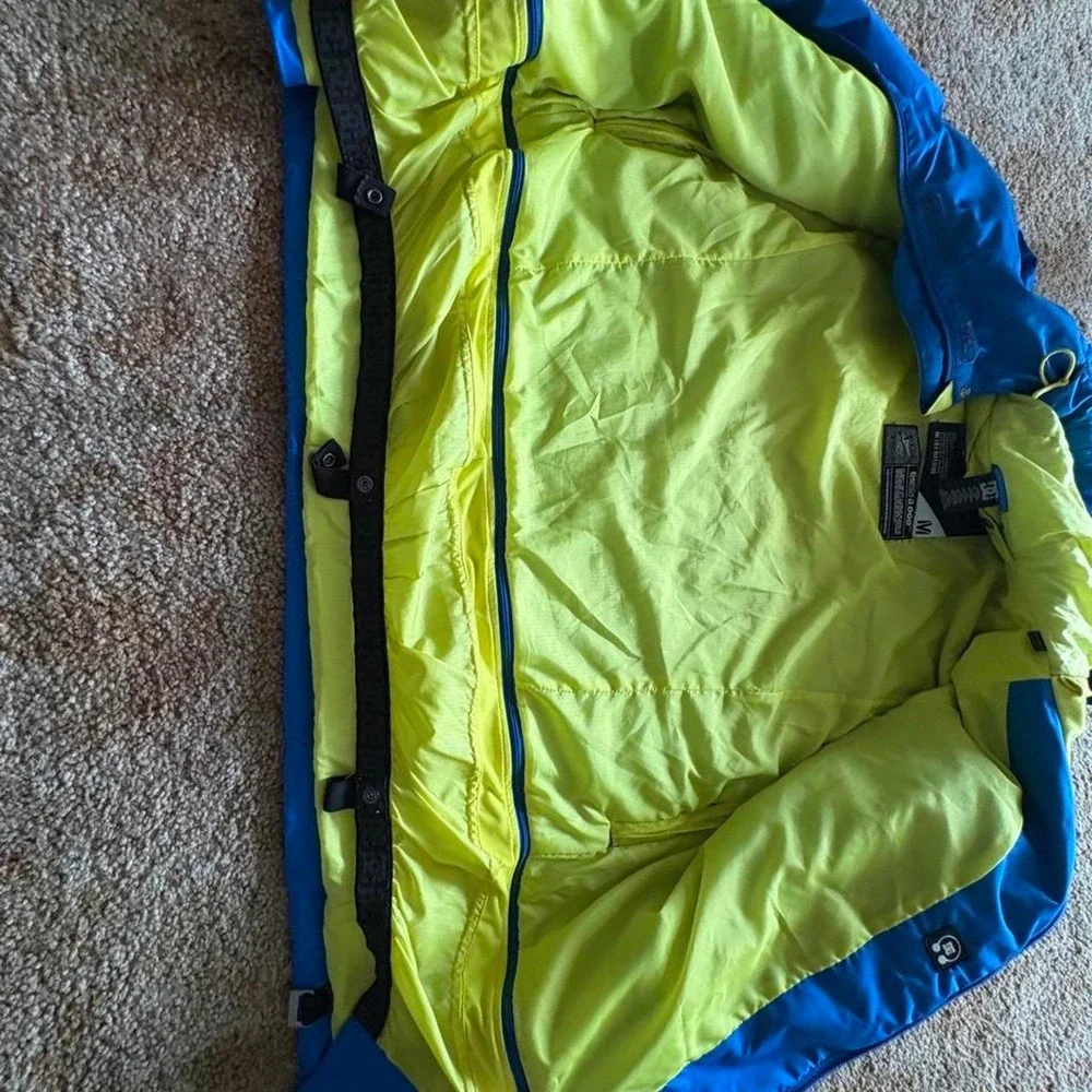 DC Shoes blue & yellow polyester ski jacket